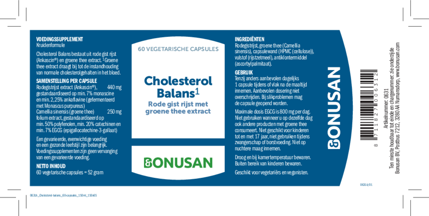 Cholesterol Balans Capsules afbeelding van document #1, etiket
